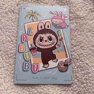 Labubu Notebook with Tropical Palm Tree Brand New